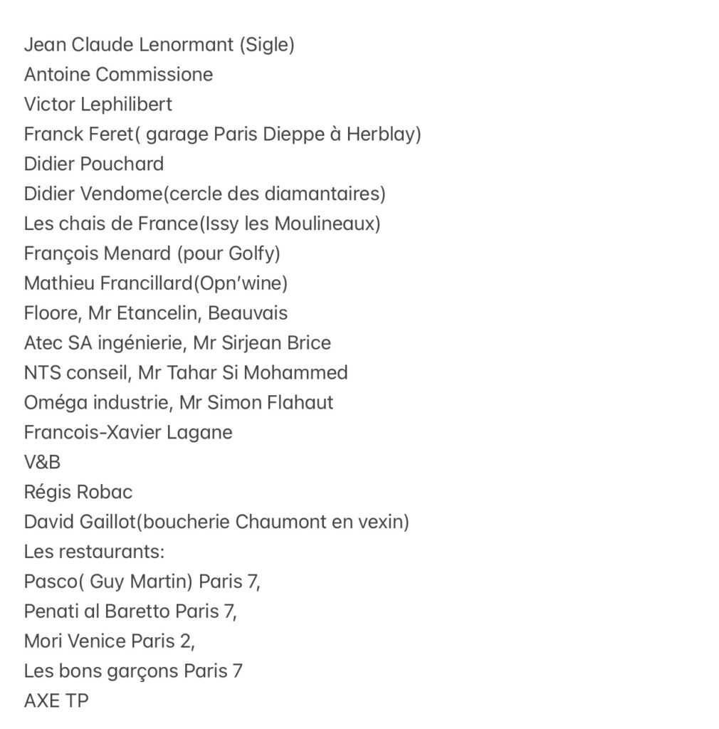 chères golfeuse et chers golfeurs
